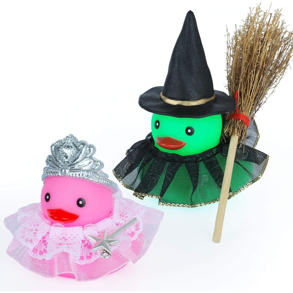 Wicked Rubber Duck Halloween Witch Princess Car Dashboard Decor Cake Topper Set